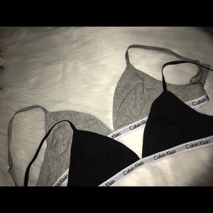 calvin klein triangle bralette